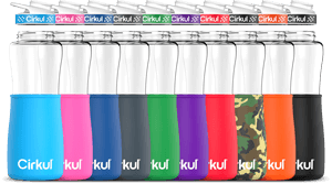 32oz. Plastic Bottle & Comfort Grip Lid + Chill Sleeve