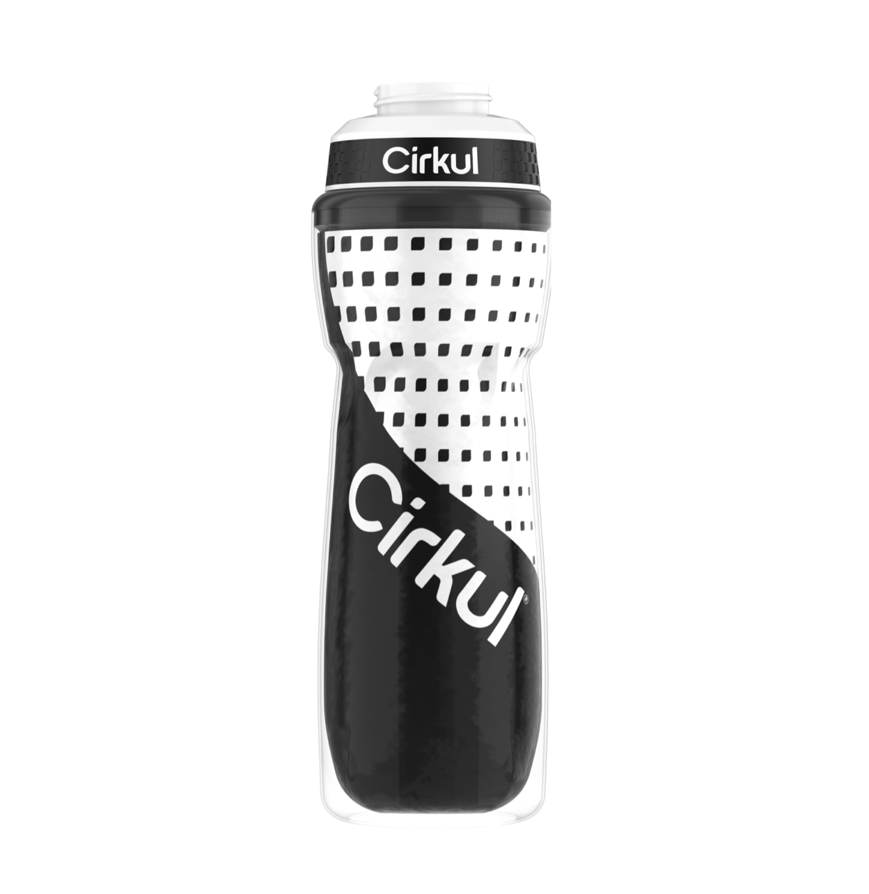 Limited Edition: 22oz. Black Insulated Squeeze Plastic Bottle & Sport Lid