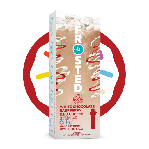 Sip Flavor: Frosted White Chocolate Raspberry Iced Coffee