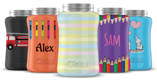 Custom 12oz. Stainless Steel Bottle & Comfort Grip Lid