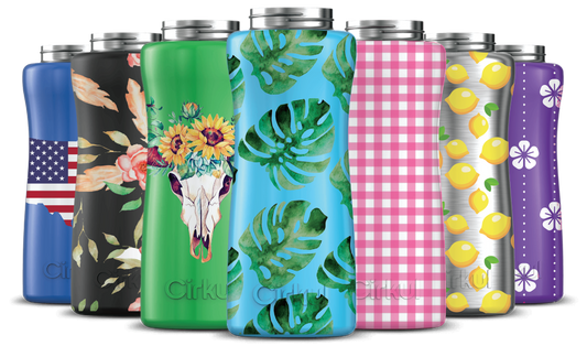 Custom 32oz. Stainless Steel Bottle & Comfort Grip Lid