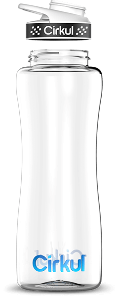 Custom 32oz. Plastic Bottle & Comfort Grip Lid