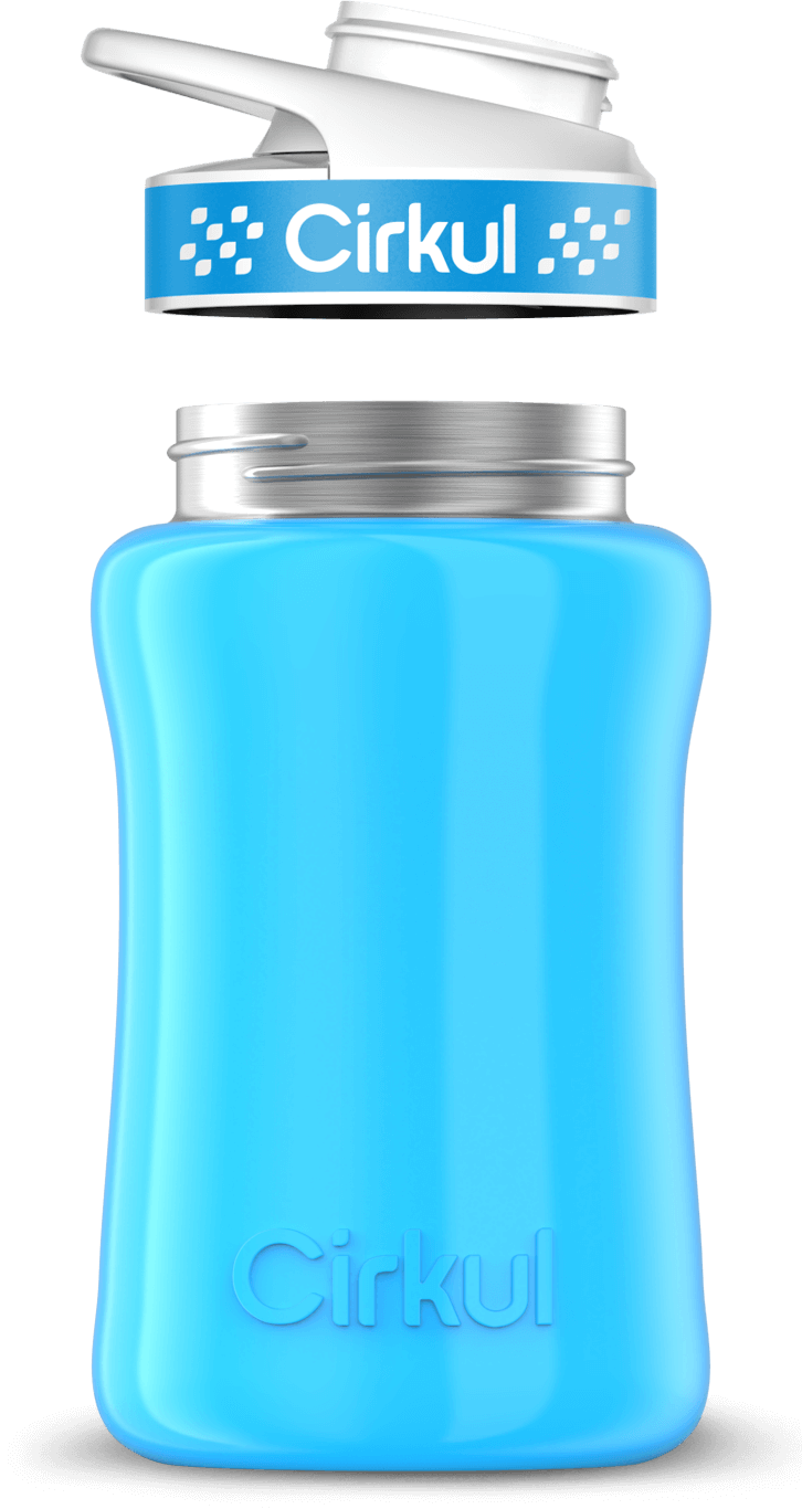 Add-on: 12oz. Stainless Steel Bottle & Comfort Grip Lid