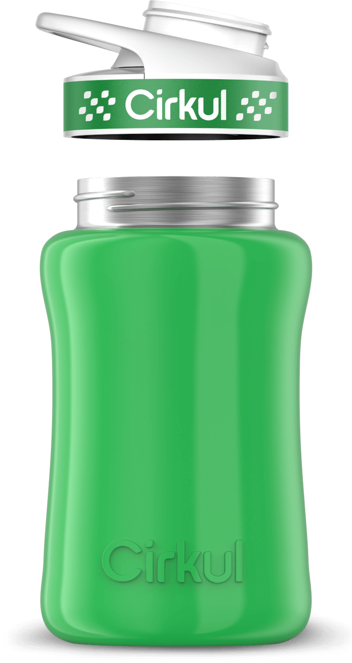 Add-on: 12oz. Stainless Steel Bottle & Comfort Grip Lid