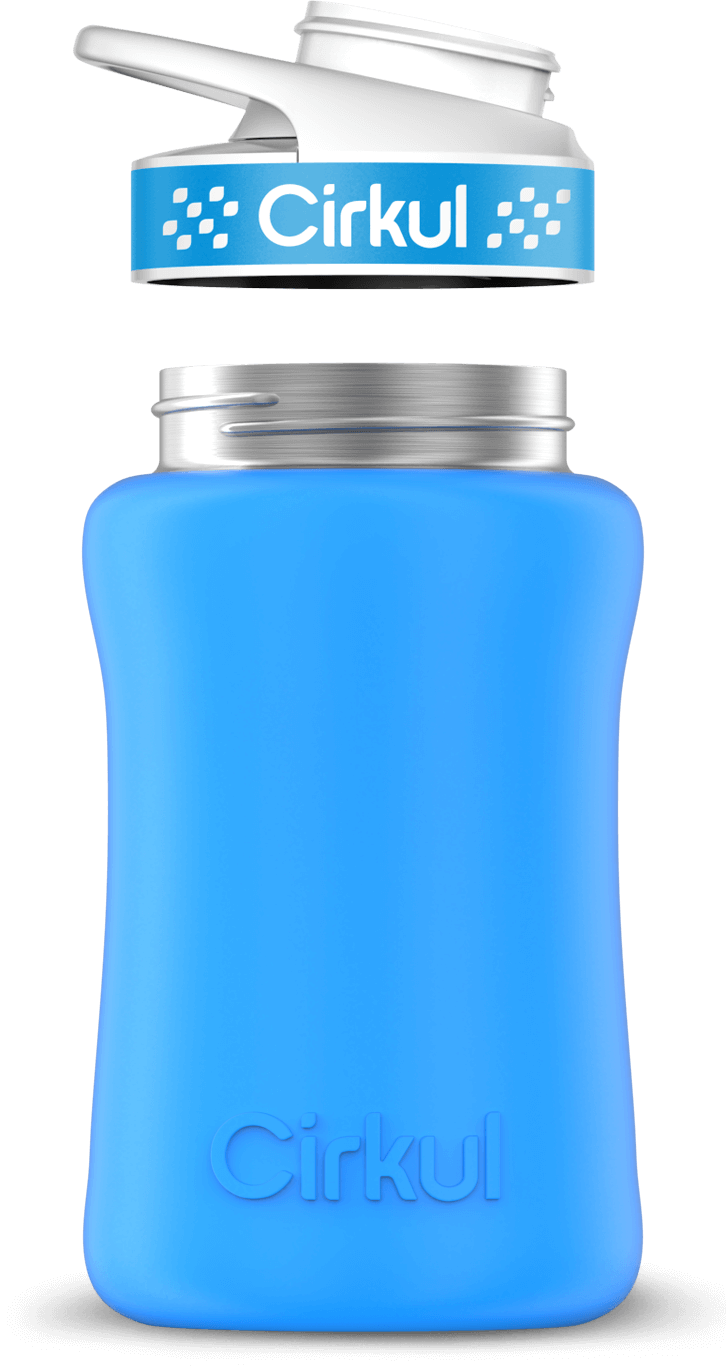 Custom 12oz. Stainless Steel Bottle & Comfort Grip Lid