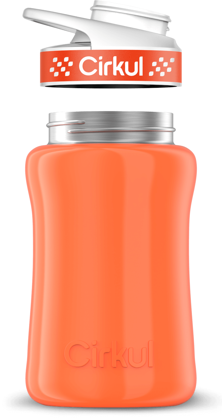 Add-on: 12oz. Stainless Steel Bottle & Comfort Grip Lid