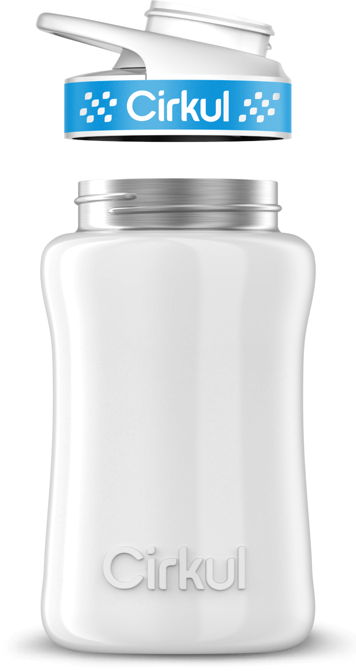 Custom 12oz. Stainless Steel Bottle & Comfort Grip Lid