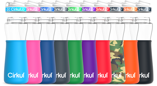 22oz. Plastic Bottle & Comfort Grip Lid + 22oz. Chill Sleeve