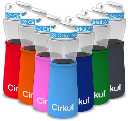 Reward: 22oz. Plastic Bottle & Comfort Grip Lid + 22oz. Chill Sleeve