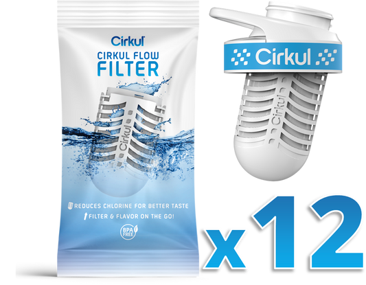 Cirkul Flow Filter (12-Pack) & New Comfort Grip Lid