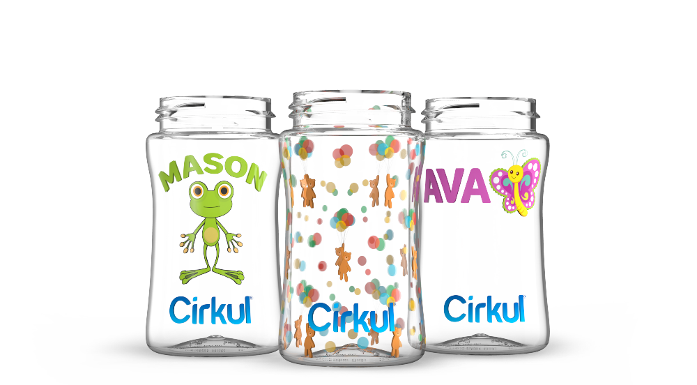 Custom 12oz. Plastic Bottle & Comfort Grip Lid