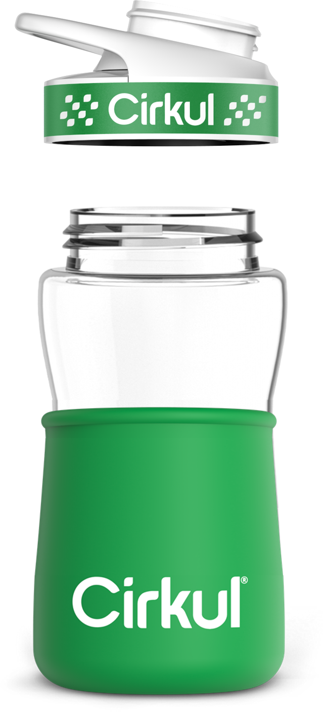 Add-on: 12oz. Plastic Bottle & Comfort Grip Lid + 12oz. Chill Sleeve