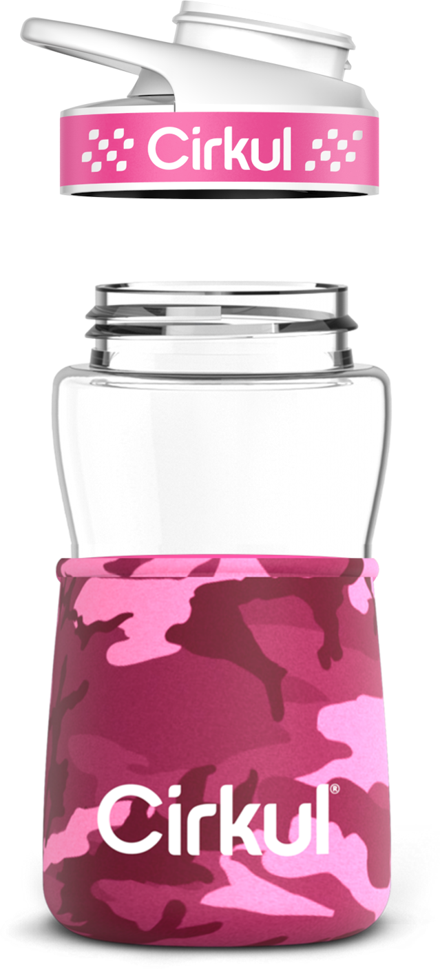 Add-on: 12oz. Plastic Bottle & Comfort Grip Lid + 12oz. Chill Sleeve