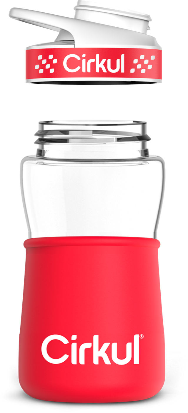 Add-on: 12oz. Plastic Bottle & Comfort Grip Lid + 12oz. Chill Sleeve