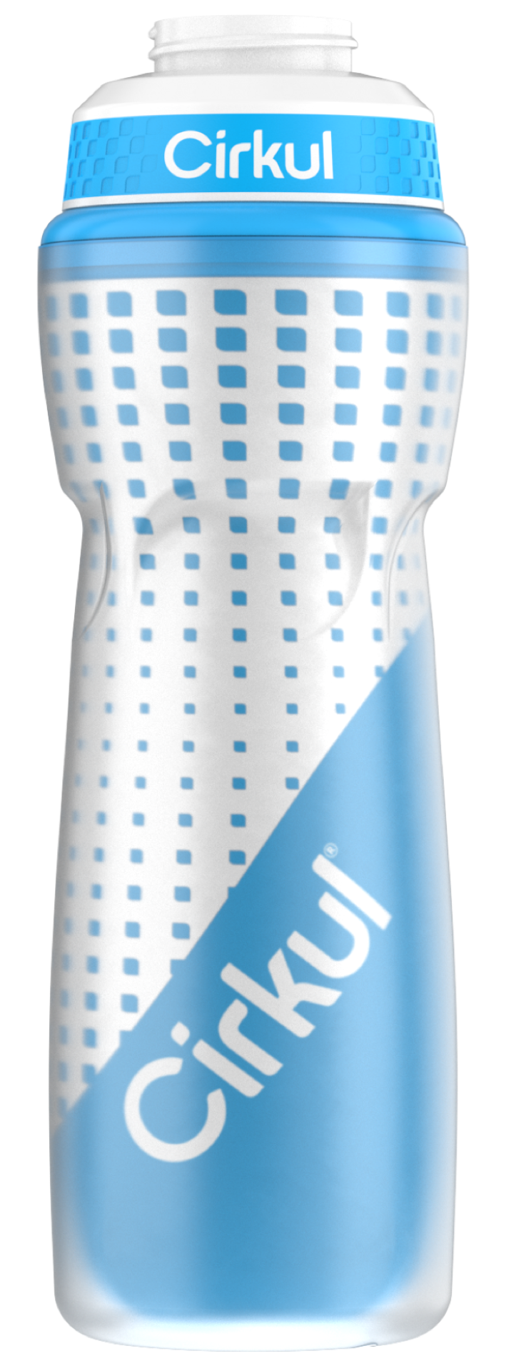 22oz. Insulated Squeeze Plastic Bottle & Sport Lid