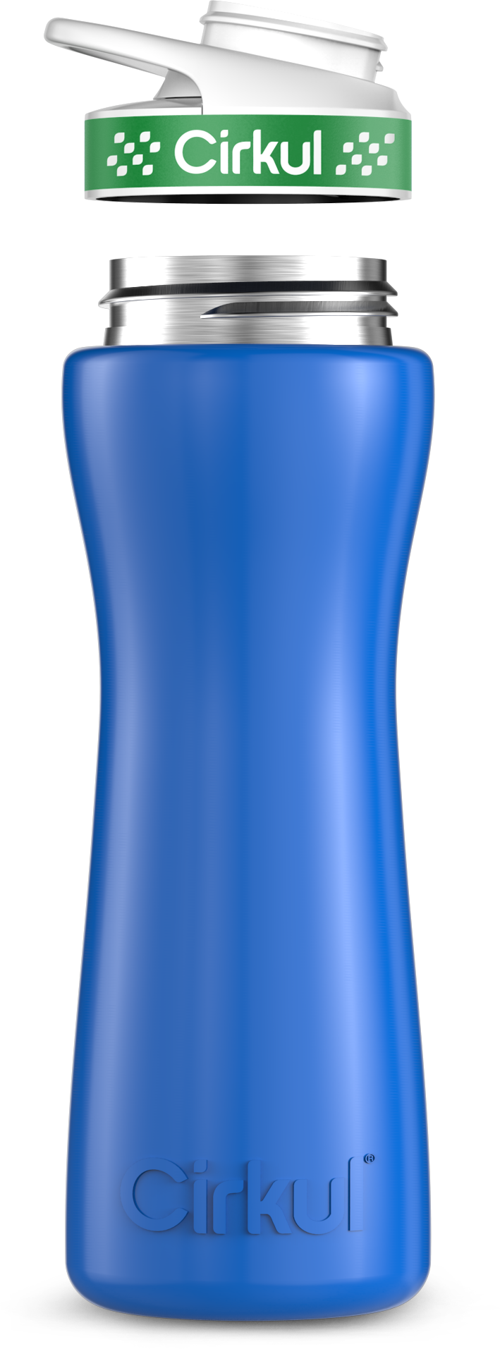 Stainless Steel Bottle & Comfort Grip Lid - green lid