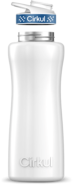 Stainless Steel Bottle & Comfort Grip Lid - navy lid