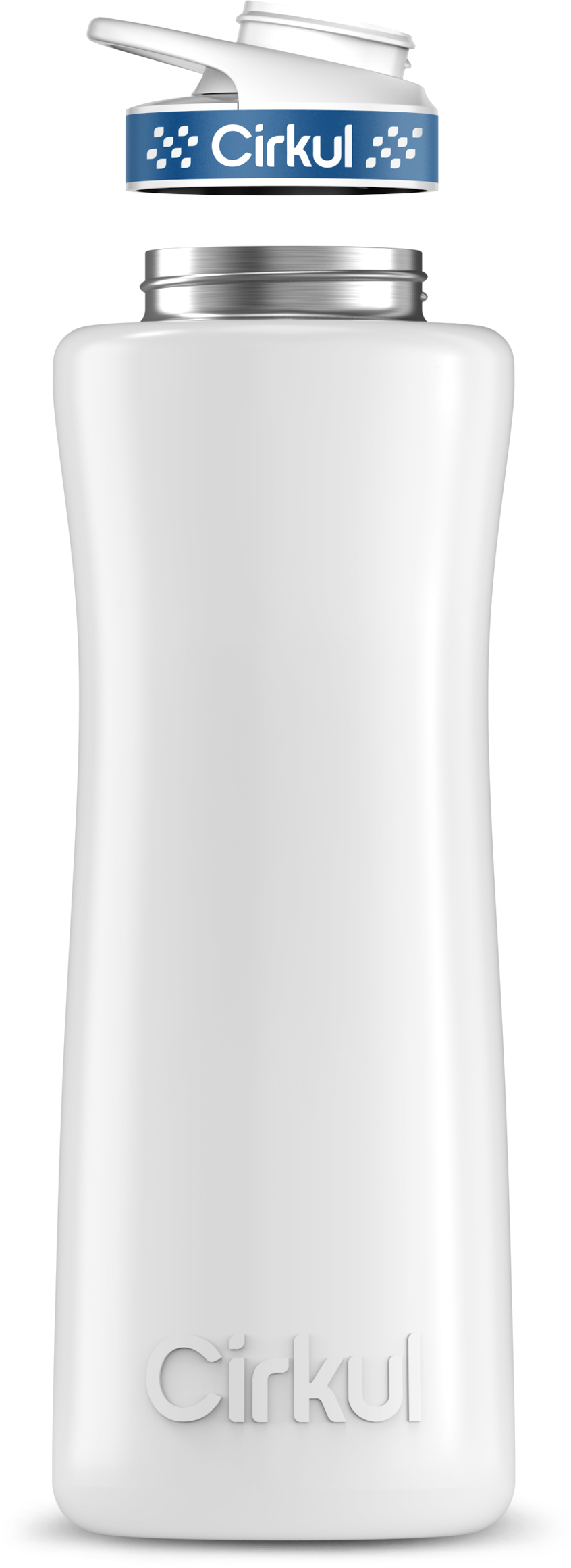 Stainless Steel Bottle & Comfort Grip Lid - navy lid