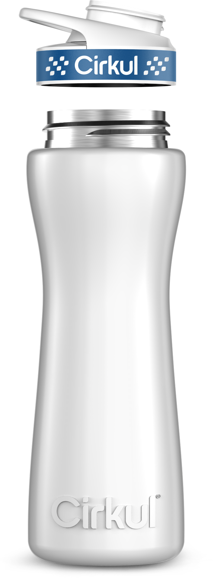 Stainless Steel Bottle & Comfort Grip Lid - navy lid