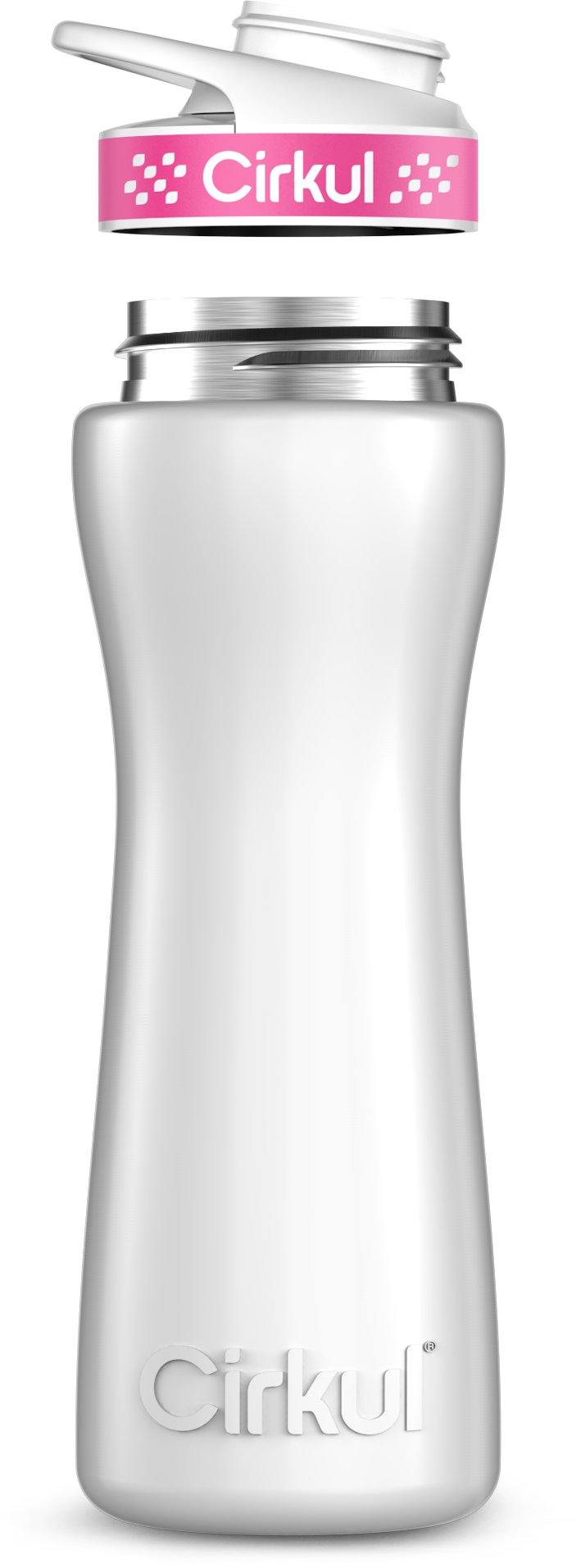 Stainless Steel Bottle & Comfort Grip Lid - pink lid