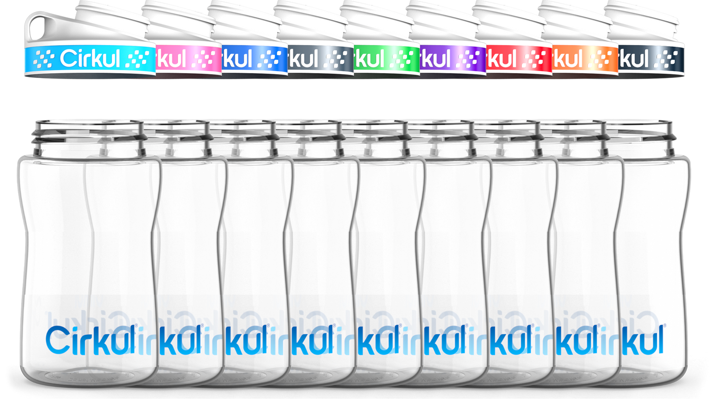 12oz. Plastic Bottle & Comfort Grip Lid