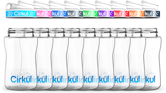 12oz. Plastic Bottle & Comfort Grip Lid