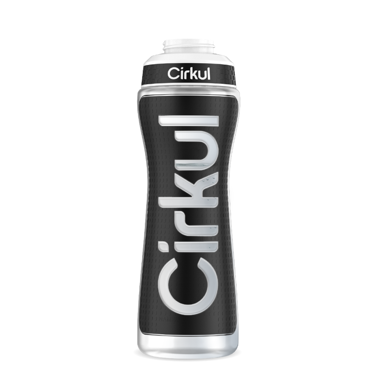 Limited Edition: 22oz. Black Grip Squeeze Plastic Bottle with Sport Lid