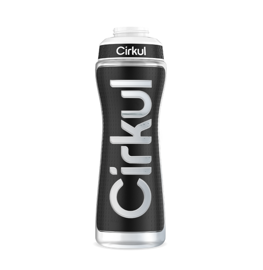 Limited Edition: 22oz. Black Grip Squeeze Plastic Bottle with Sport Lid
