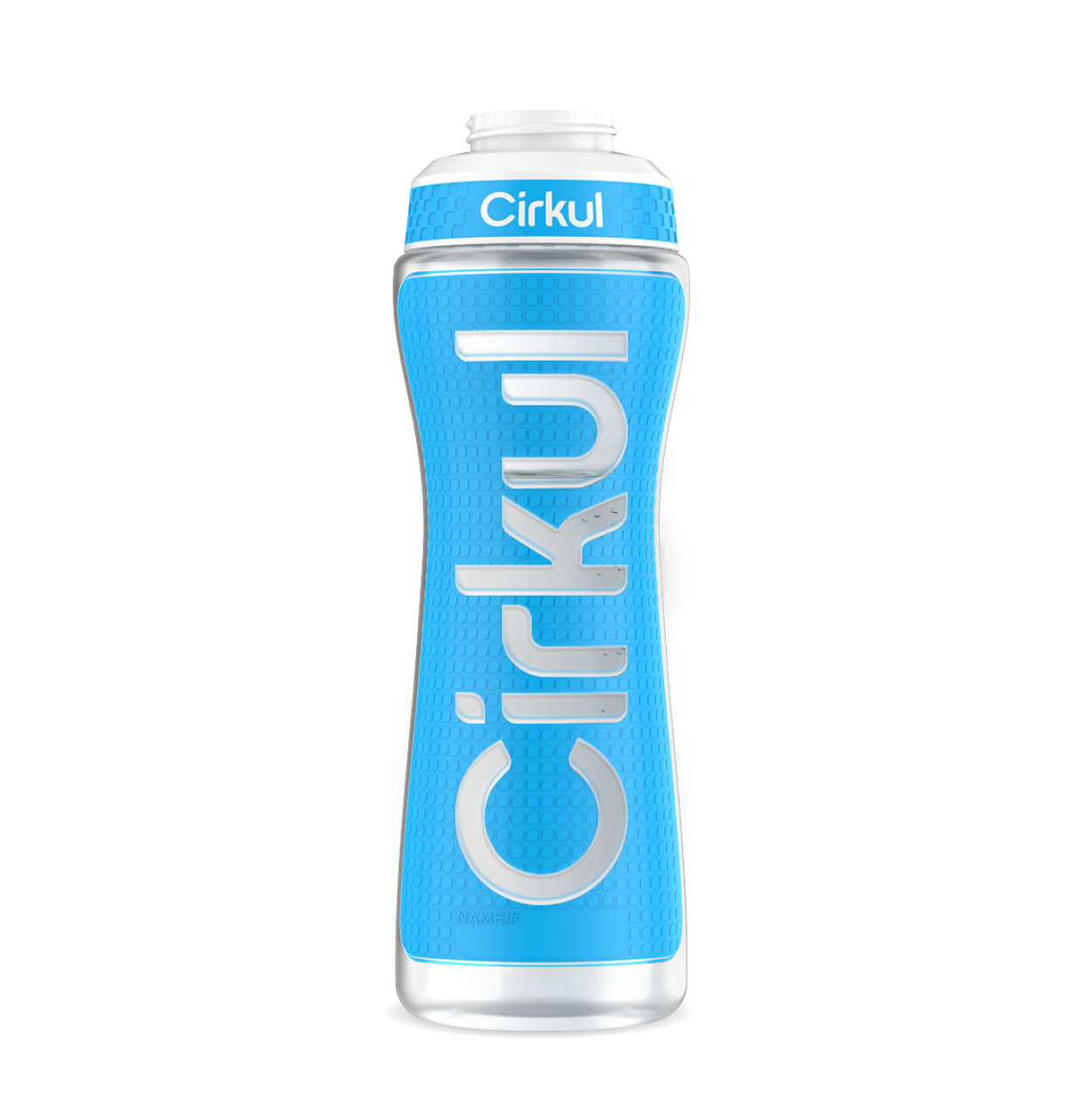 Limited Edition: 22oz. Blue Grip Squeeze Plastic Bottle with Sport Lid