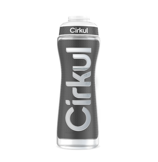 Limited Edition: 22oz. Gray Grip Squeeze Plastic Bottle with Sport Lid