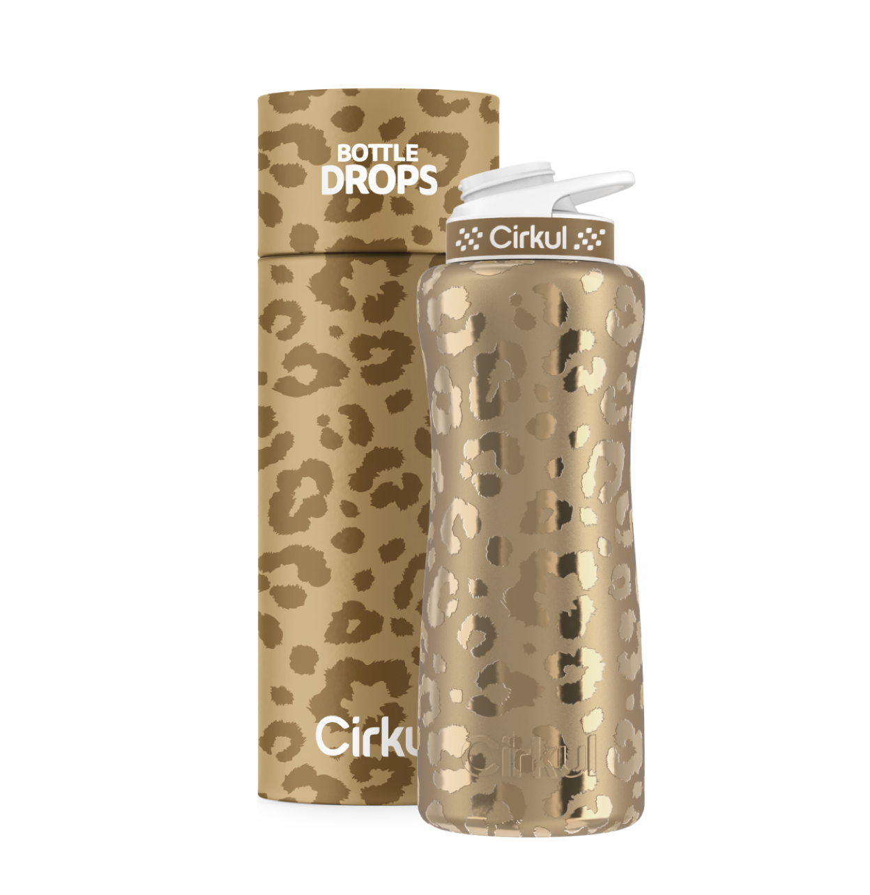 Limited Edition: 32oz. Gold Leopard Stainless Steel Bottle & Lid