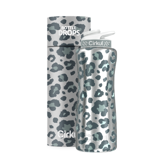Limited Edition: 32oz. Silver Leopard Stainless Steel Bottle & Lid