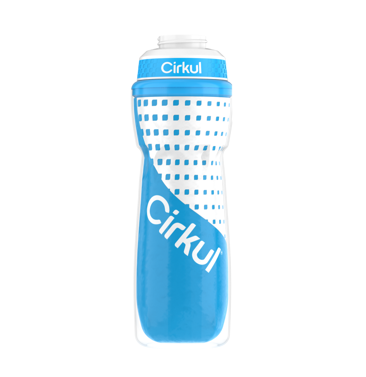 Limited Edition: 22oz. Blue Insulated Squeeze Plastic Bottle & Sport Lid