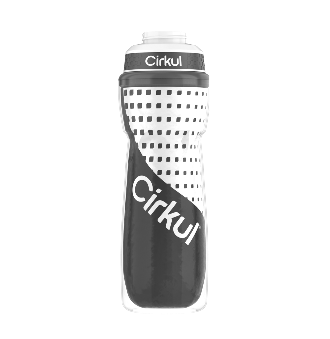 Limited Edition: 22oz. Gray Insulated Squeeze Plastic Bottle & Sport Lid