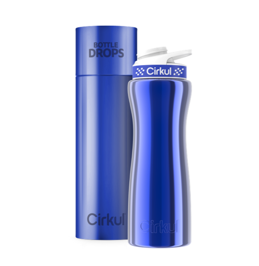 Limited Edition: 22oz. Blue Chrome Stainless Steel Bottle & Lid