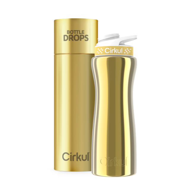 Limited Edition: 22oz. Gold Chrome Stainless Steel Bottle & Lid