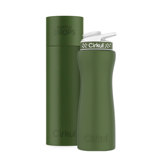Limited Edition: 22oz. Matte Dark Green Stainless Steel Bottle & Lid