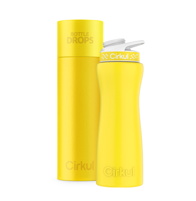 Limited Edition: 22oz. Matte Yellow Stainless Steel Bottle & Lid