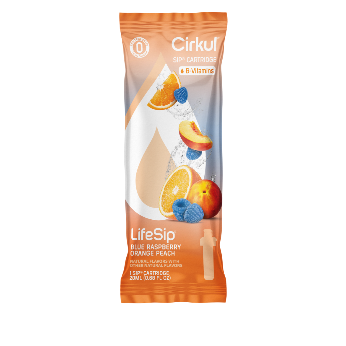 Sip Flavor: LifeSip Blue Raspberry Orange Peach
